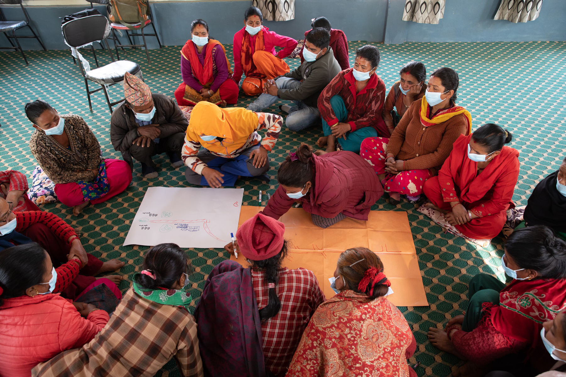 Workshop led by RECOFTC with local stakeholders in the Sacred Himalayan Landscape in Nepal.